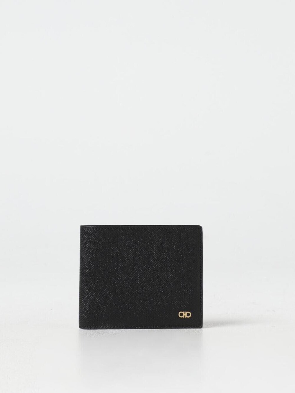 Salvatore Ferragamo Card Holder Wallet Leather Black